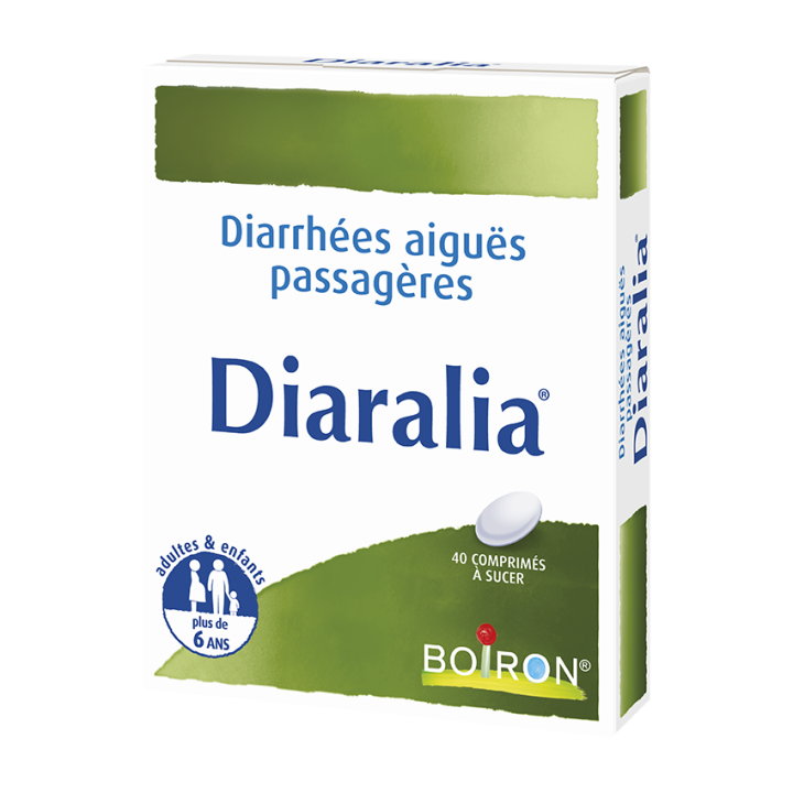 Diaralia diarrh&eacute;es aigu&euml;s passag&egrave;res Boiron - boite de 40 comprim&eacute;s