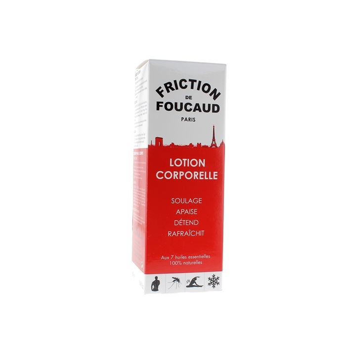 Lotion corporelle &eacute;nergisante friction de Foucaud - flacon de 250 ml