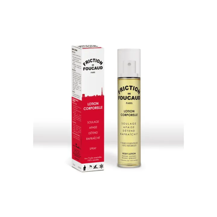 Lotion &eacute;nergisante pour le corps friction de Foucaud - spray de 125 ml