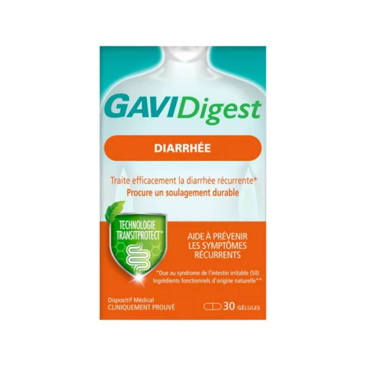GAVIDigest diarrh&eacute;e Reckitt - boite de 30 g&eacute;lules