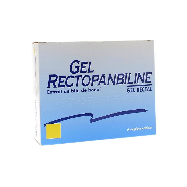 Gel Rectopanbiline gel rectal - bo&icirc;te de 6 r&eacute;cipients unidose