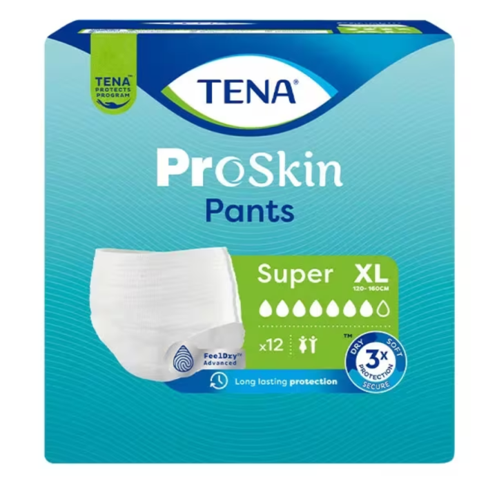 ProSkin super slips absorbants taille XL Tena - paquet de 12 protections