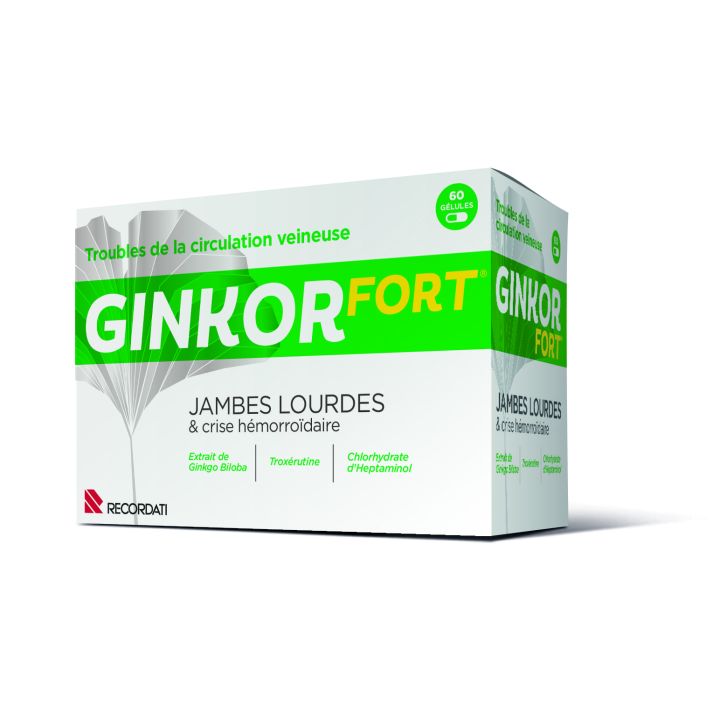 Ginkor fort g&eacute;lule - bo&icirc;te de 60 g&eacute;lules