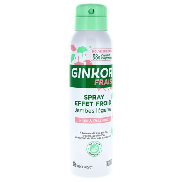 Ginkor Frais Spray effet froid jambes l&eacute;g&egrave;res - spray de 125 ml