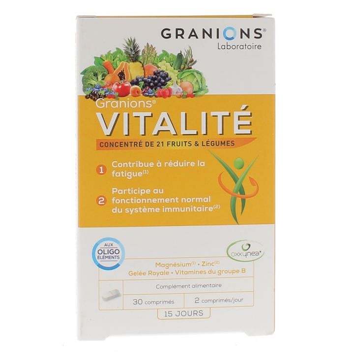 Vitalit&eacute; Granions - bo&icirc;te de 30 comprim&eacute;s