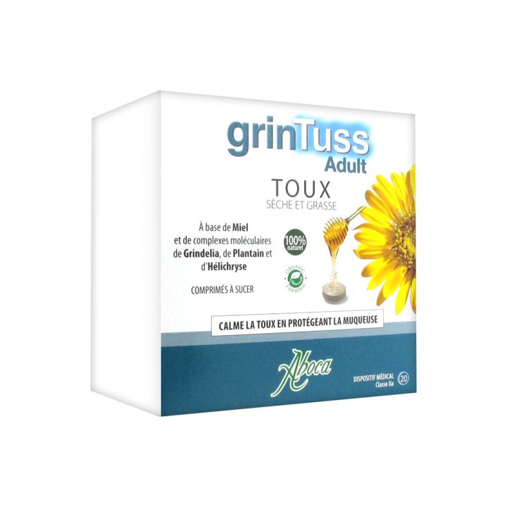 Grintuss adulte comprim&eacute;s Aboca - boite de 20 comprim&eacute;s