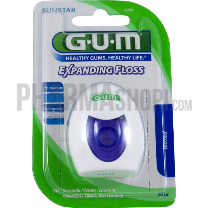 Gum expanding Floss fil cir&eacute; Gum - 30 m&egrave;tres