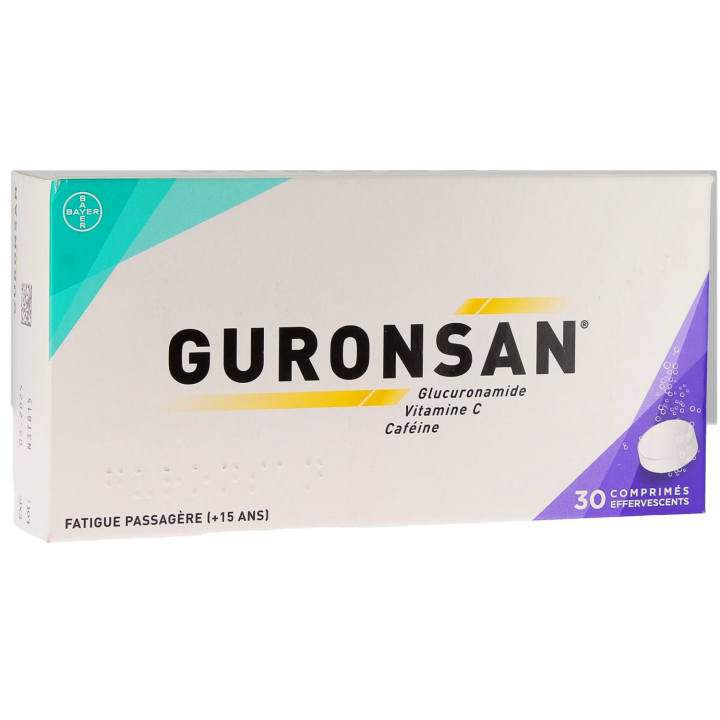 Guronsan comprim&eacute; effervescent - bo&icirc;te de 30 comprim&eacute;s