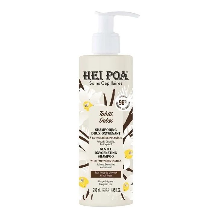 Tahiti Detox shampooing doux oxyg&eacute;nant Hei Poa - flacon-pompe de 250ml