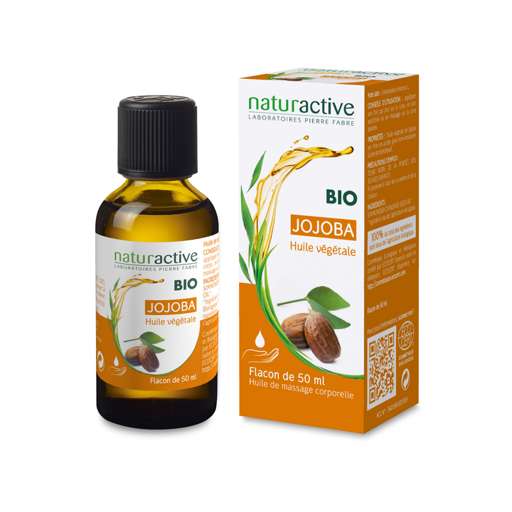 Huile v&eacute;g&eacute;tale bio de jojoba Naturactive - flacon de 50 ml