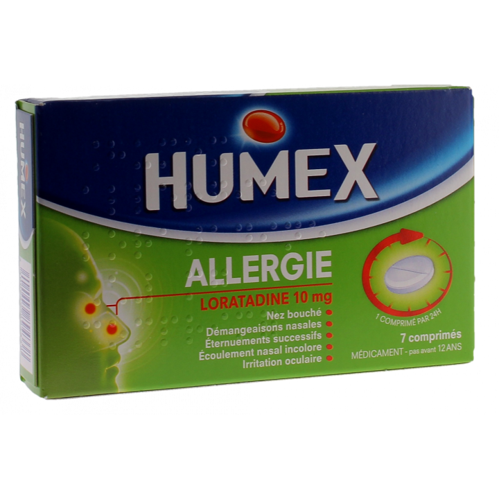 Humex allergie loratadine 10mg - 7 comprim&eacute;s