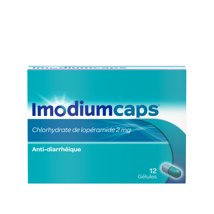 Imodiumcaps 2mg - boite de 12 g&eacute;lules