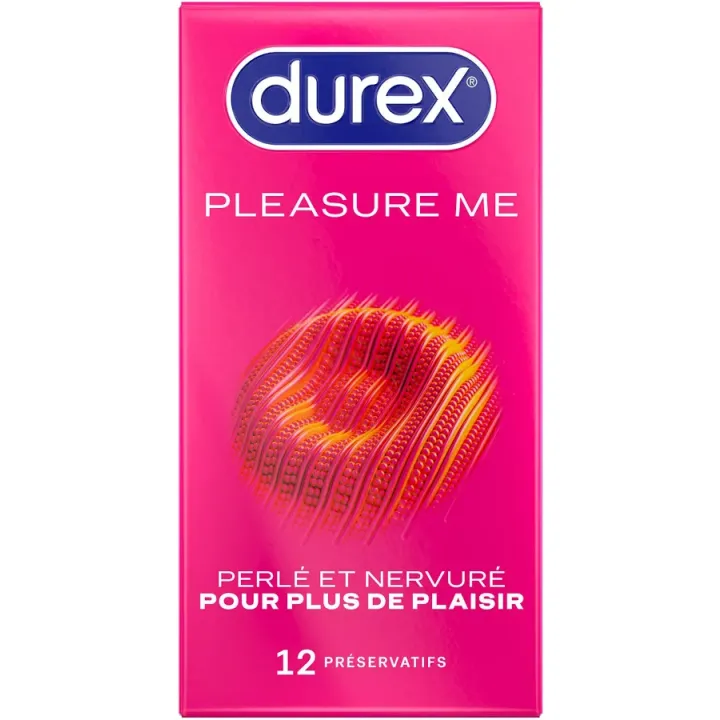 Pr&eacute;servatifs Pleasure Me Durex - bo&icirc;te de 12 pr&eacute;servatifs