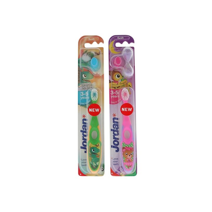 Brosse &agrave; dents Jordan step by step 3-5 ans avec sablier - 1 brosse &agrave; dents