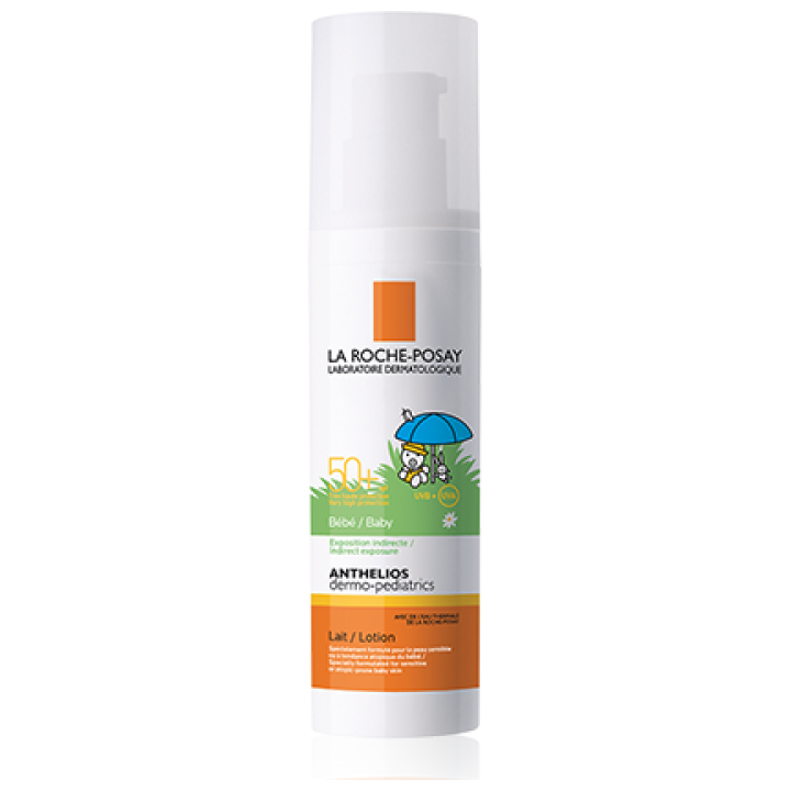 Anthelios dermo-pediatrics lait b&eacute;b&eacute; SPF 50+ La Roche-Posay - flacon de 50 ml
