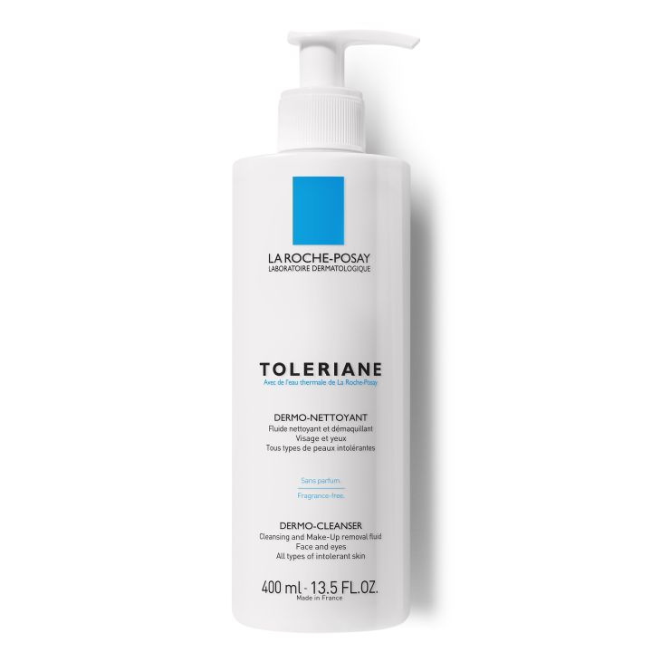 Toleriane fluide dermo-nettoyant et d&eacute;maquillant visage et yeux La Roche-Posay - Flacon 400 ml