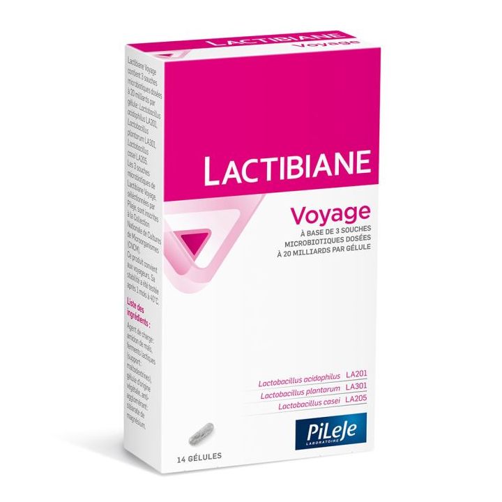 Lactibiane voyage 480 mg Pileje - boite de 14 g&eacute;lules