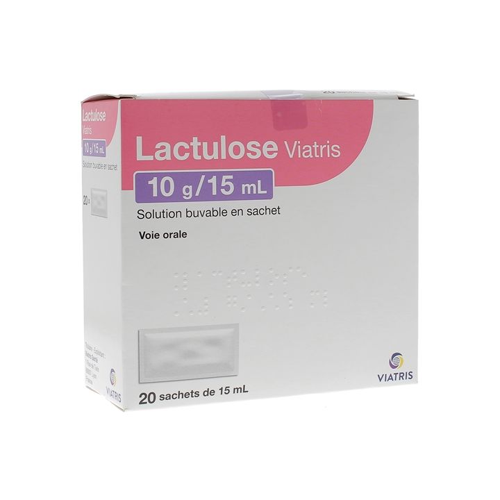 LACTULOSE MYLAN 10 g/15 ml solution buvable en sachet - 20 sachets-doses