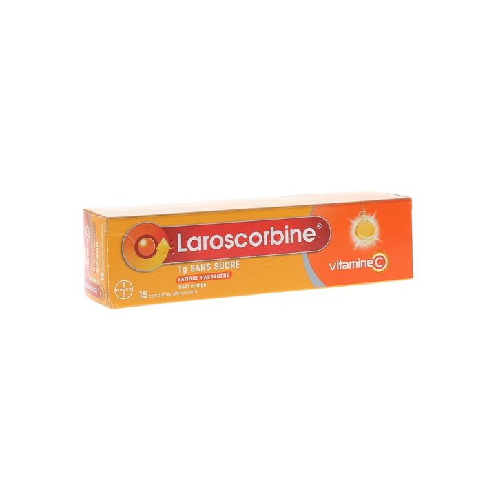 Laroscorbine 1g sans sucre comprim&eacute; effervescent - bo&icirc;te de 15 comprim&eacute;s