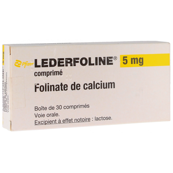 Lederfoline 5mg comprim&eacute; - bo&icirc;te de 30 comprim&eacute;s