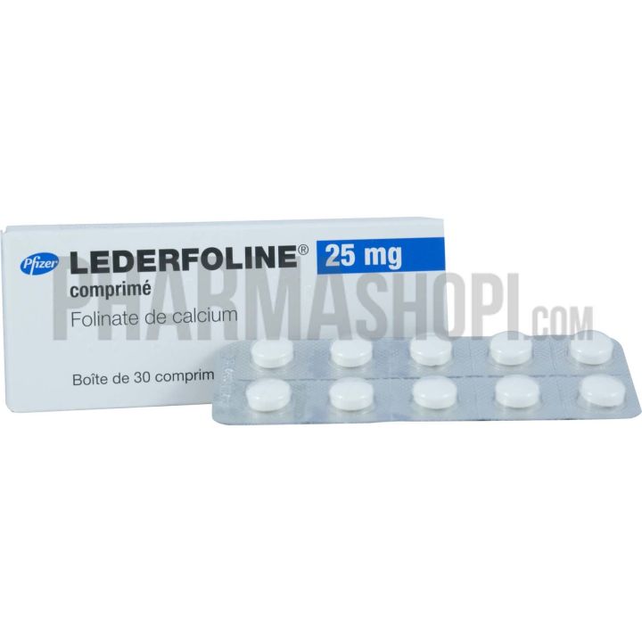 Lederfoline 25mg comprim&eacute; - bo&icirc;te de 30 comprim&eacute;s