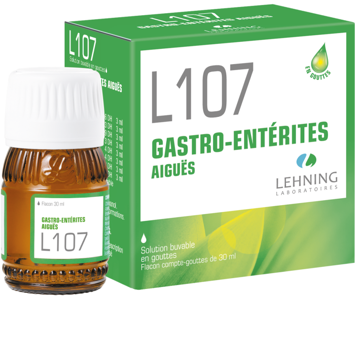 L 107 gastro-ent&eacute;rites aigu&euml;s Lehning - flacon de 30 ml