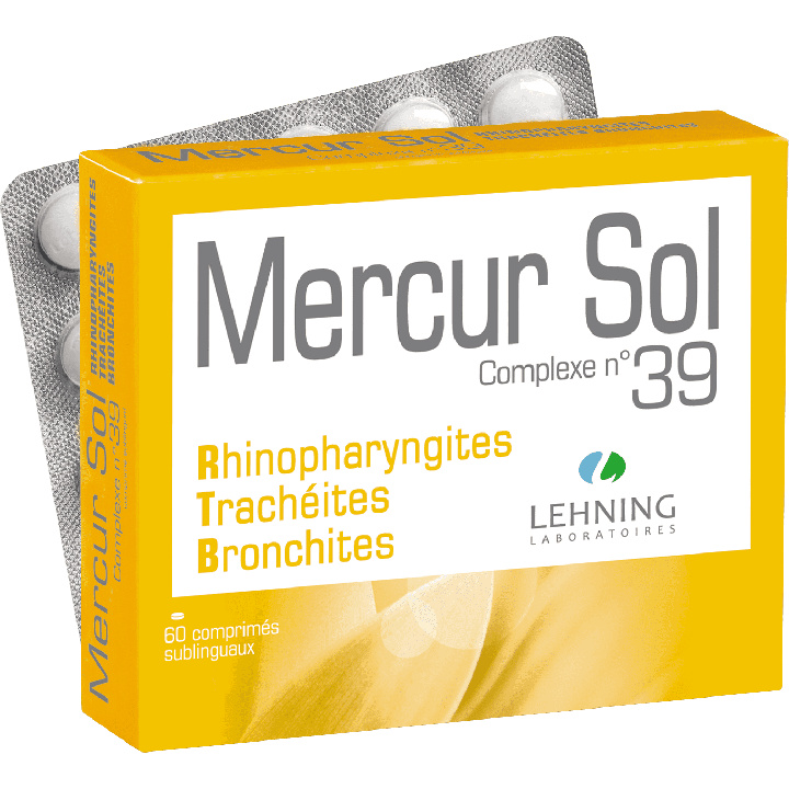 Mercur sol complexe n&deg;39 Lehning - boite de 60 comprim&eacute;s