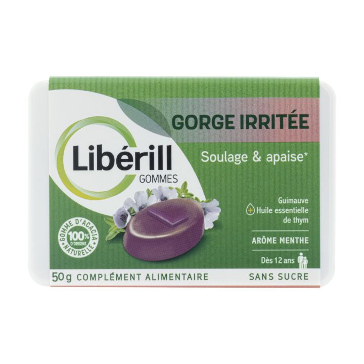 Gommes gorge irrit&eacute;e Lib&eacute;rill - bo&icirc;te de 50g