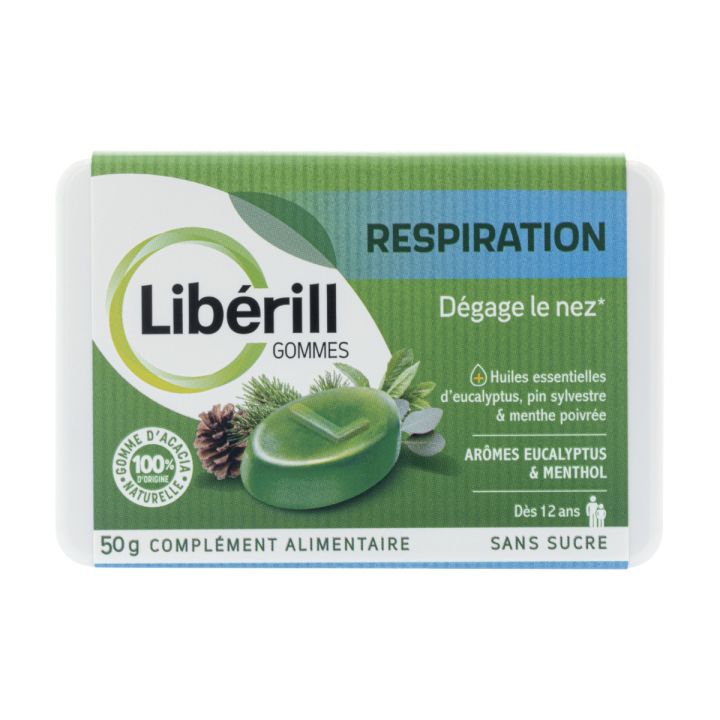 Gommes respiration Lib&eacute;rill - bo&icirc;te de 50g