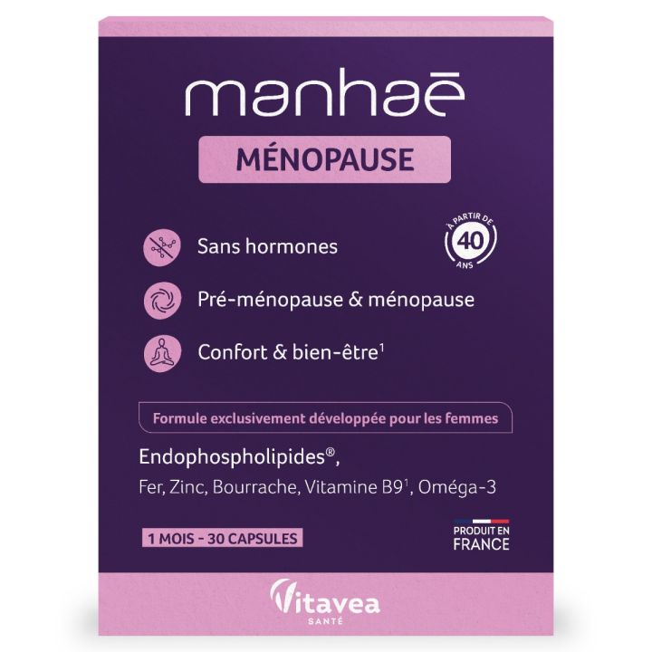 Manha&eacute; M&eacute;nopause Vitavea - boite de 30 capsules