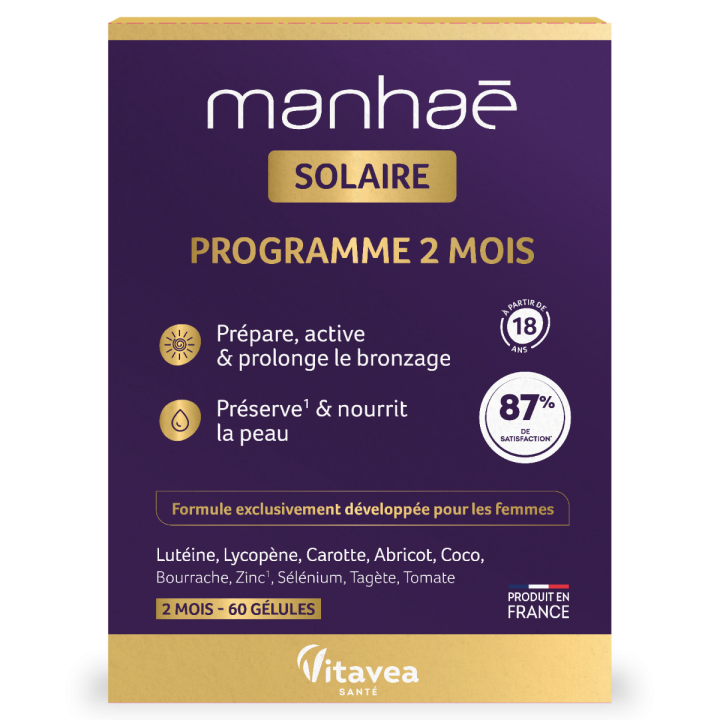 Manha&eacute; Solaire Vitavea - bo&icirc;te de 60 g&eacute;lules