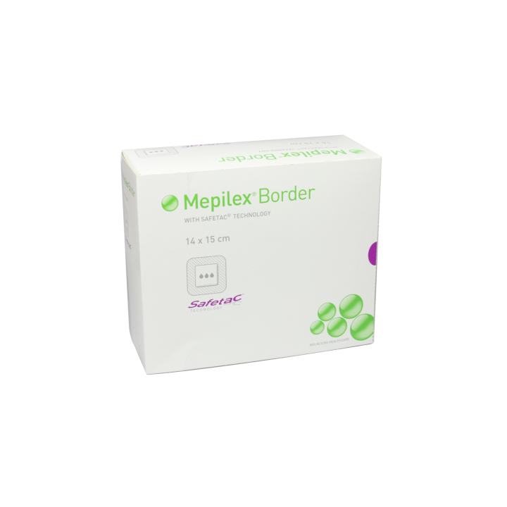 Mepilex border pansement hydrocellulaire 14x15cm - boite de 16 pansements