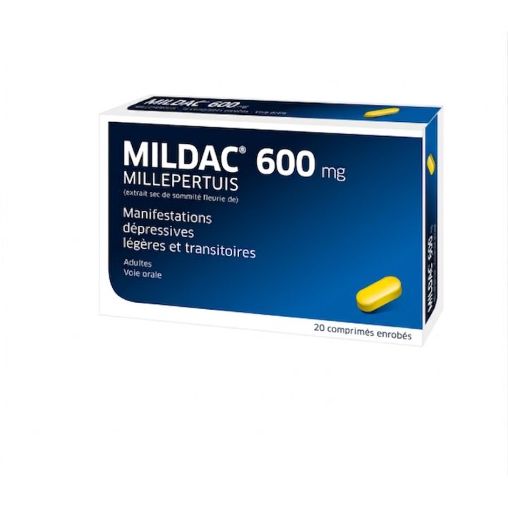 Mildac 600 mg comprim&eacute; enrob&eacute; - boite de 20 comprim&eacute;s