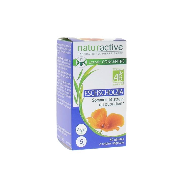 Eschscholtzia bio Naturactive - boite de 30 g&eacute;lules