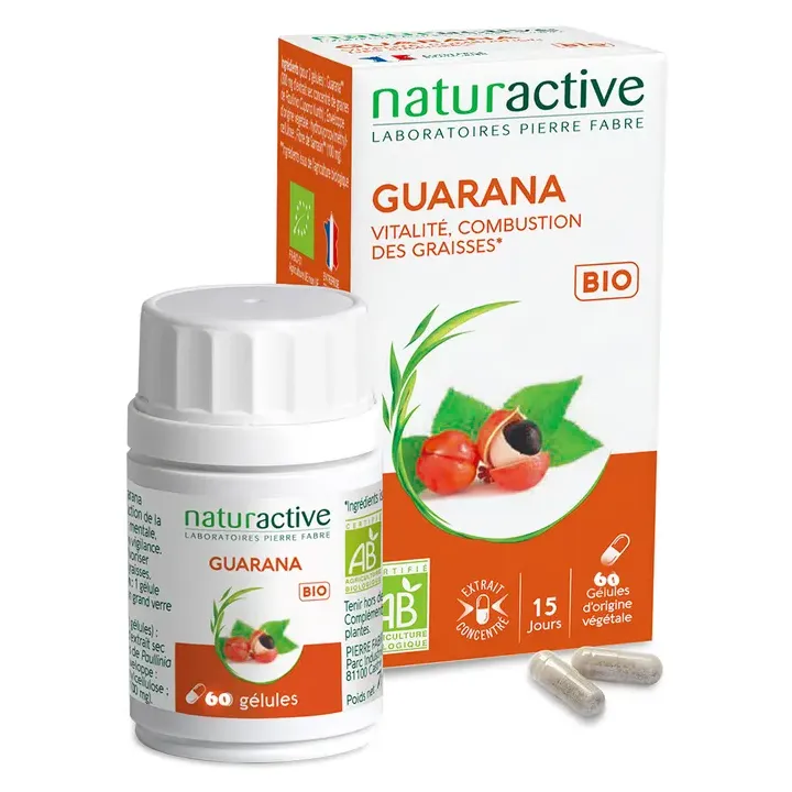 Guarana bio Naturactive - boite de 60 g&eacute;lules