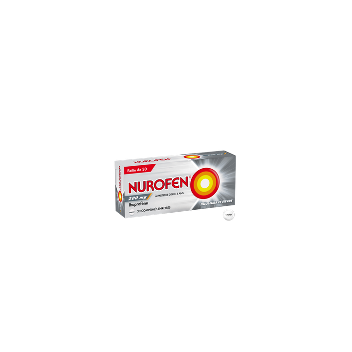 Nurofen 200mg comprim&eacute; - bo&icirc;te de 30 comprim&eacute;s enrob&eacute;s