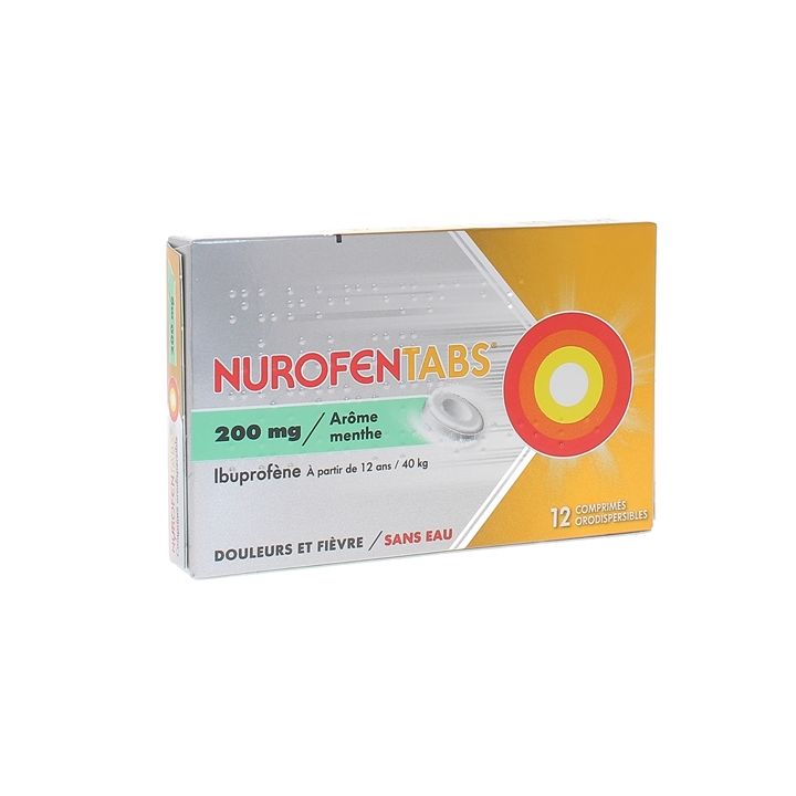 Nurofentabs 200 mg - 12 comprim&eacute;s orodispersibles