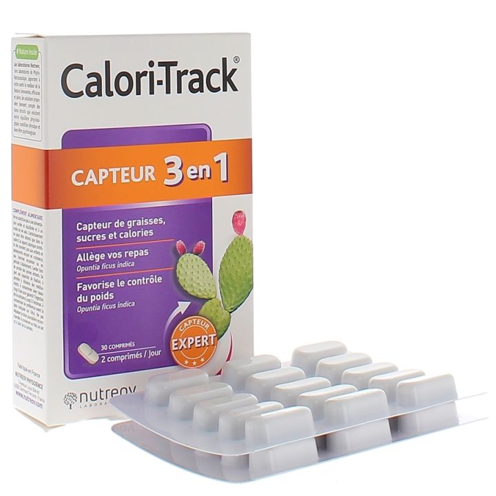 Calori track capteur de graisses & de sucres Nutreov - boite de 30 comprim&eacute;s