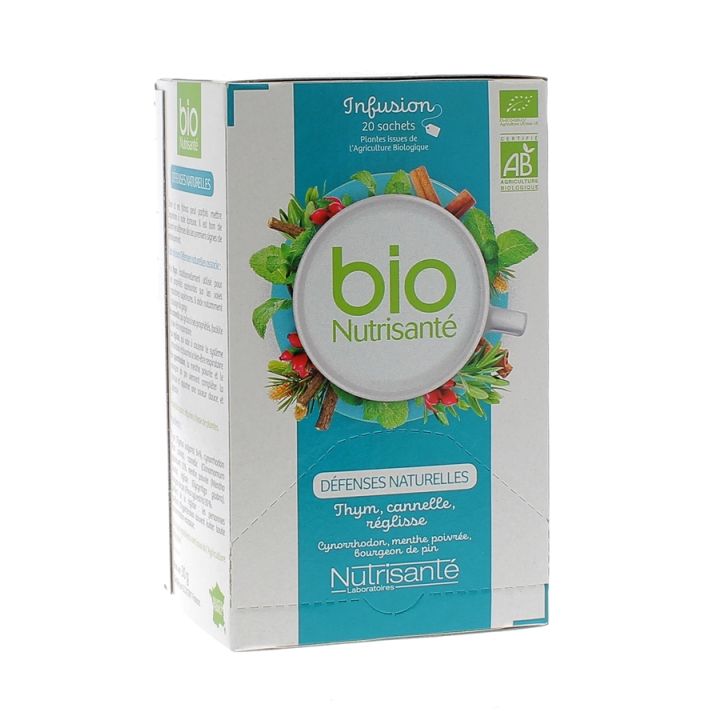 Infusion bien-&ecirc;tre d&eacute;fenses naturelles BIO Nutrisant&eacute; - 20 sachets