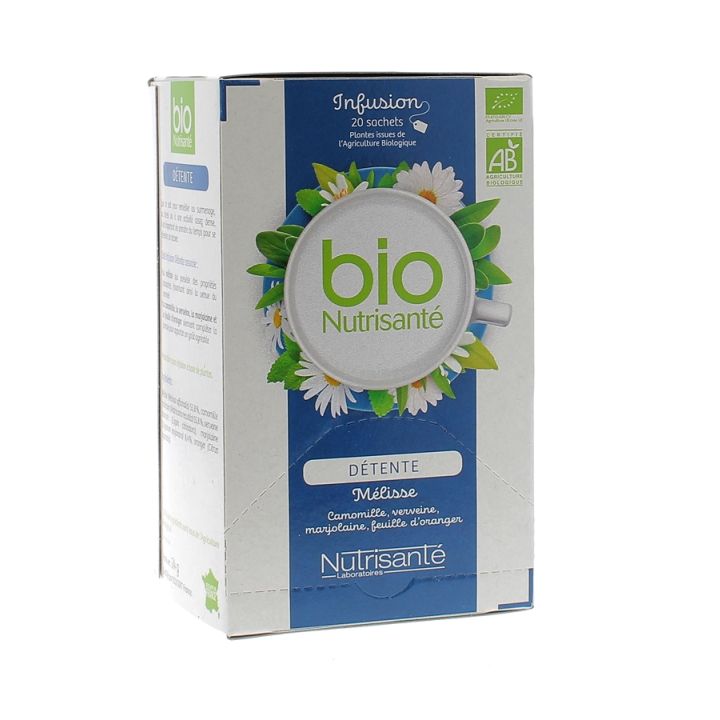 Infusion d&eacute;tente BIO Nutrisant&eacute; - 20 sachets