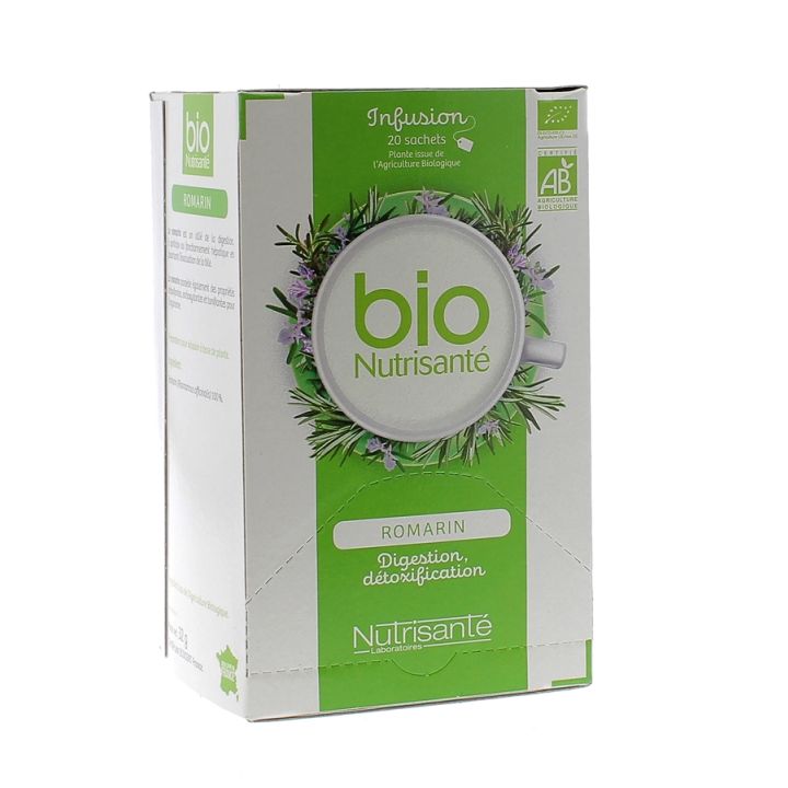 Infusion bien-&ecirc;tre Romarin BIO Nutrisant&eacute; - 20 sachets