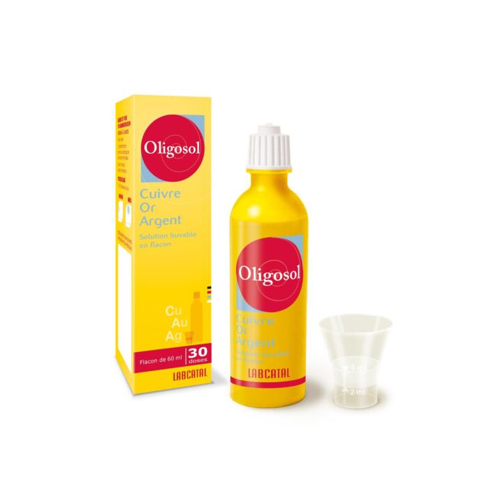 Oligosol Cuivre Or Argent solution buvable en flacon - Flacon de 60ml