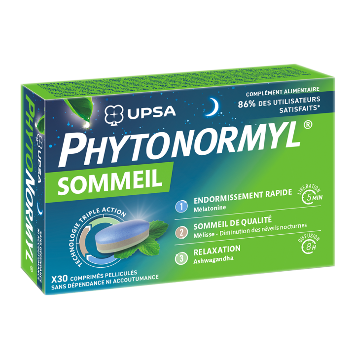 Phytonormyl Sommeil UPSA - bo&icirc;te de 30 comprim&eacute;s