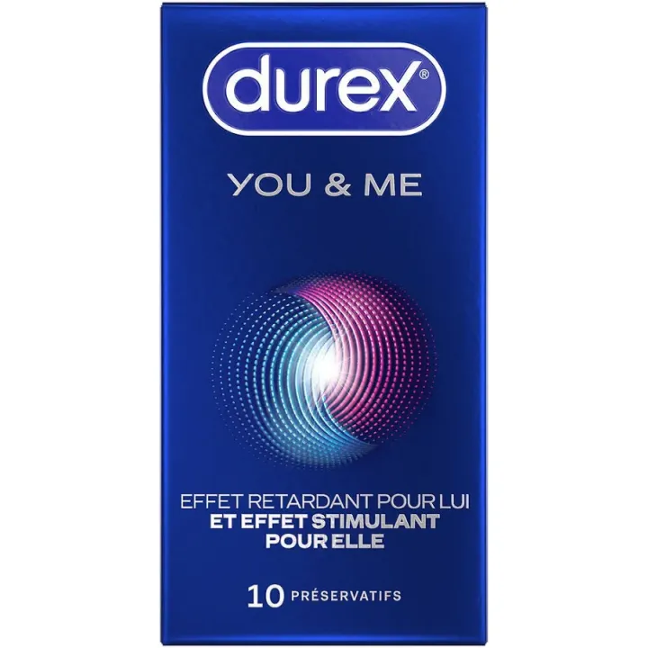 Pr&eacute;servatifs you and me Durex - bo&icirc;te de 10 pr&eacute;servatifs