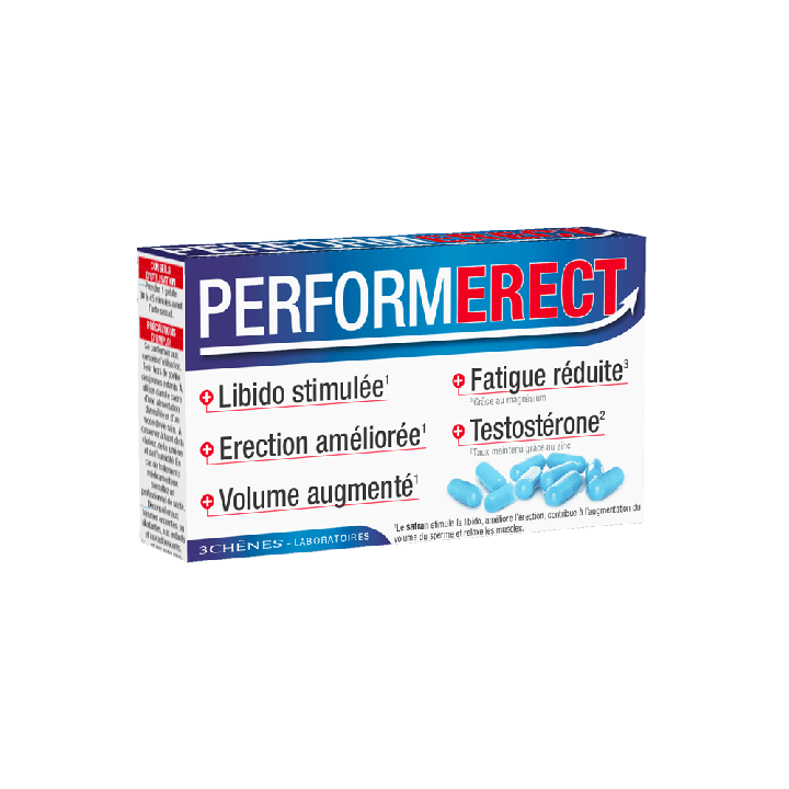 Perform erect Les 3 ch&ecirc;nes - boite de 4 g&eacute;lules