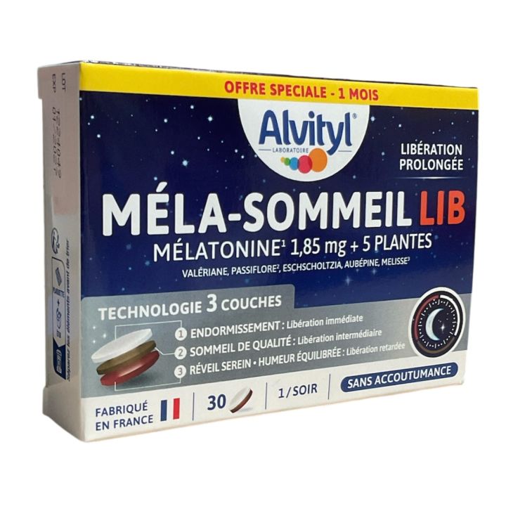 M&eacute;la-sommeil Lib Alvityl - boite de 30 comprim&eacute;s
