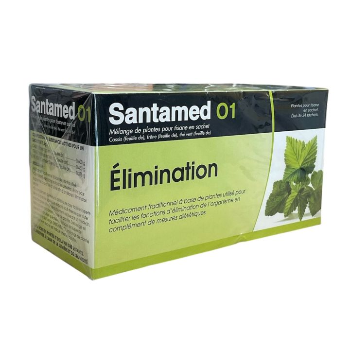 Santamed 01 &eacute;limination tisane - boite de 24 sachets 