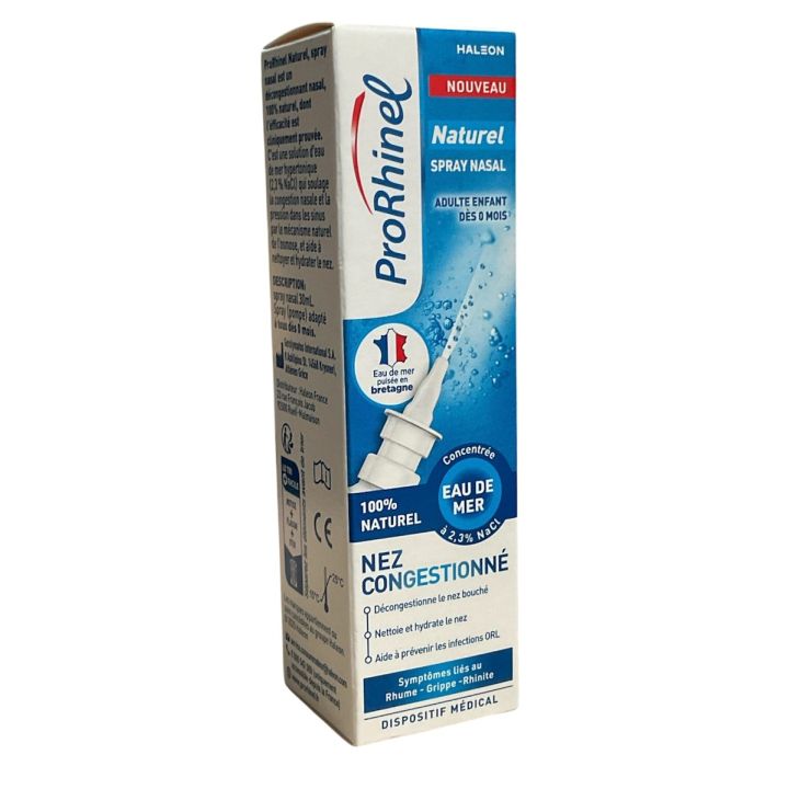 Spray nasal naturel nez congestionn&eacute; ProRhinel - spray de 30ml