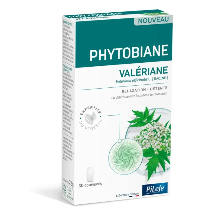 Phytobiane Val&eacute;riane relaxation d&eacute;tente Pileje - bo&icirc;te de 30 comprim&eacute;s