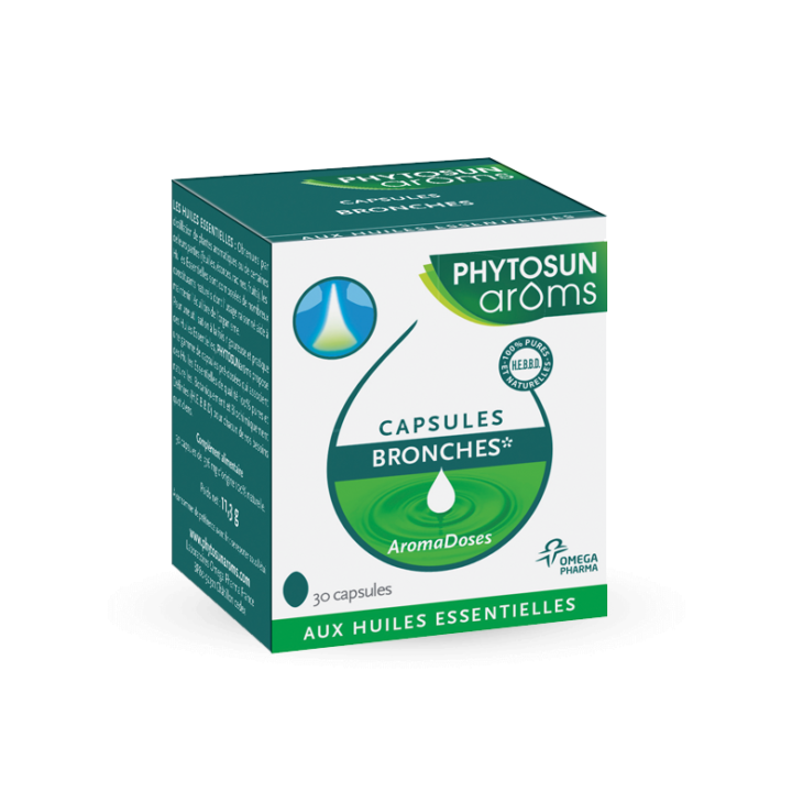 Capsules bronches aromadoses Phytosun ar&ocirc;ms - 30 capsules